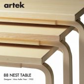 Artek アルテック 88 NEST TABLE 88 ネストテーブル 単品 サイドテーブル ローテーブル デザイン：アルヴァ・アアルト