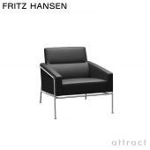 FRITZ HANSEN フリッツ・ハンセン SERIES 3300 ラウンジチェア エッセンシャルレザー カラー：5色 クローム仕上げスチールベース デザイン：アルネ・ヤコブセン