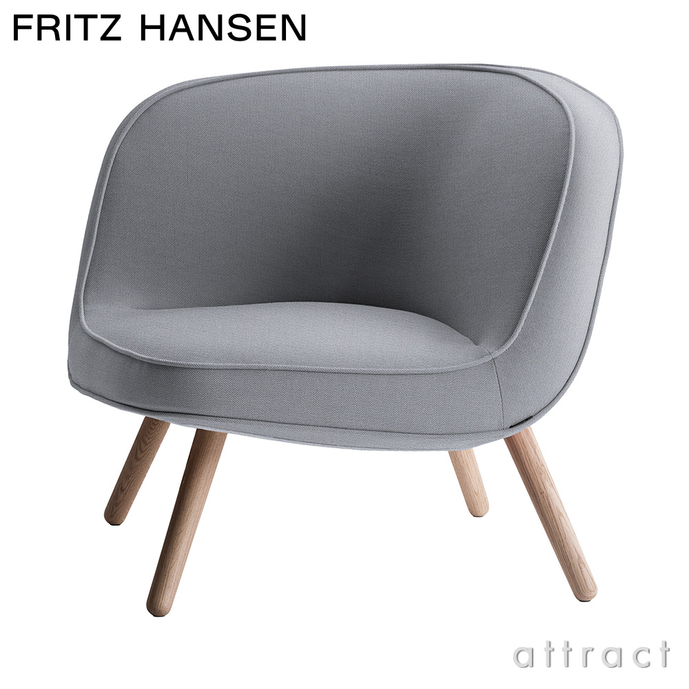 FRITZ HANSEN フリッツ・ハンセン VIA57 BI01 ラウンジチェア Christianshavn クリスチャンハウン カラー：26色 ウッドベース：オーク無垢材 デザイン：KiBiSi（キビシ）