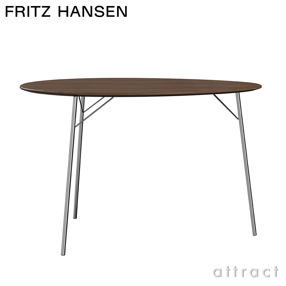FRITZ HANSEN フリッツ・ハンセン EGG TABLE エッグテーブル FH3603 ダイニングテーブル ナチュラルウッド カラー：ウォルナット デザイン：アルネ・ヤコブセン