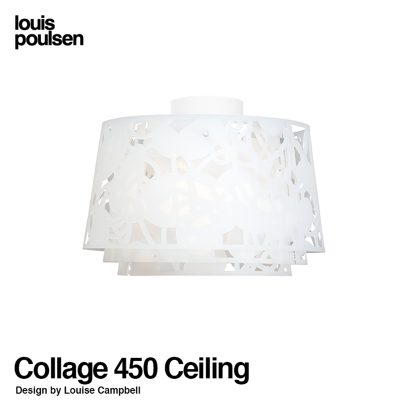 Louis Poulsen ルイスポールセン Collage 450 Ceiling コラージュ450 シーリング Φ450mm カラー：マットホワイト デザイン：ルイーズ・キャンベル