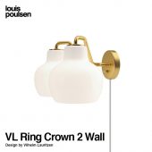 Louis Poulsen ルイスポールセン VL Ring Crown Wall 2 リングクラウン ウォール 2灯 ウォールライト Φ190 デザイン：ヴィルヘルム・ラウリッツェン