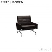 FRITZ HANSEN フリッツ・ハンセン PK31 ラウンジチェア グレースレザー カラー：3色 マットクロームスプリングスチールベース デザイン：ポール・ケアホルム