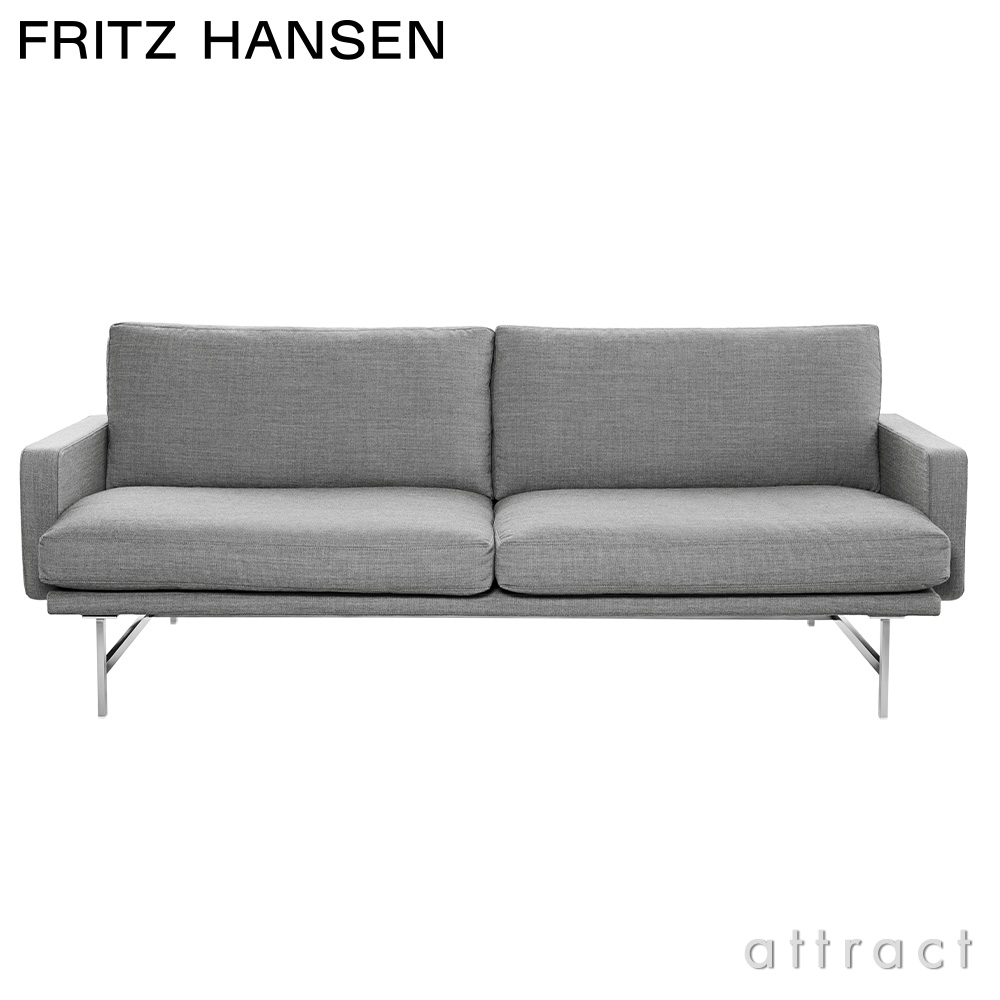 FRITZ HANSEN フリッツ・ハンセン LISSONI SOFA リッソーニソファ PL112 2人掛けソファ W198cm Remix リミックス ファブリックカラー：ライトグレー（123） マットポリッシュ仕上げスチールベース デザイン：ピエロ・リッソーニ