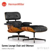 Herman Miller ハーマンミラー Eames Lounge Chair & Ottoman イームズ ラウンジチェア ＆ オットマン カラー：サントスパリサンダー × ブラックレザー デザイン：チャールズ＆レイ・イームズ