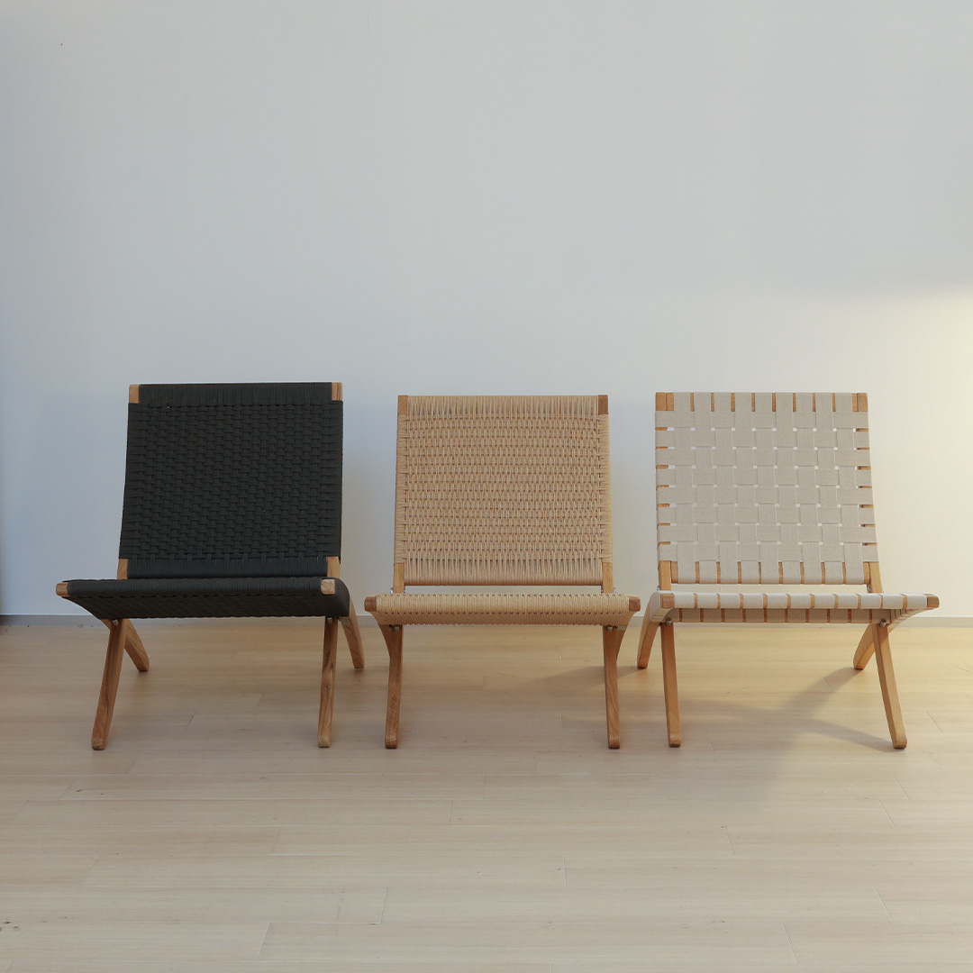 カール・ハンセン&サン 「MG501 キューバチェア」の3種類ある張地仕様