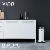 vipp ヴィップ VIPP ベダルビン サイズ・容量：3種類 カラー：ブラック・ホワイト ふた付 ペダル式 ダストボックス ゴミ箱
