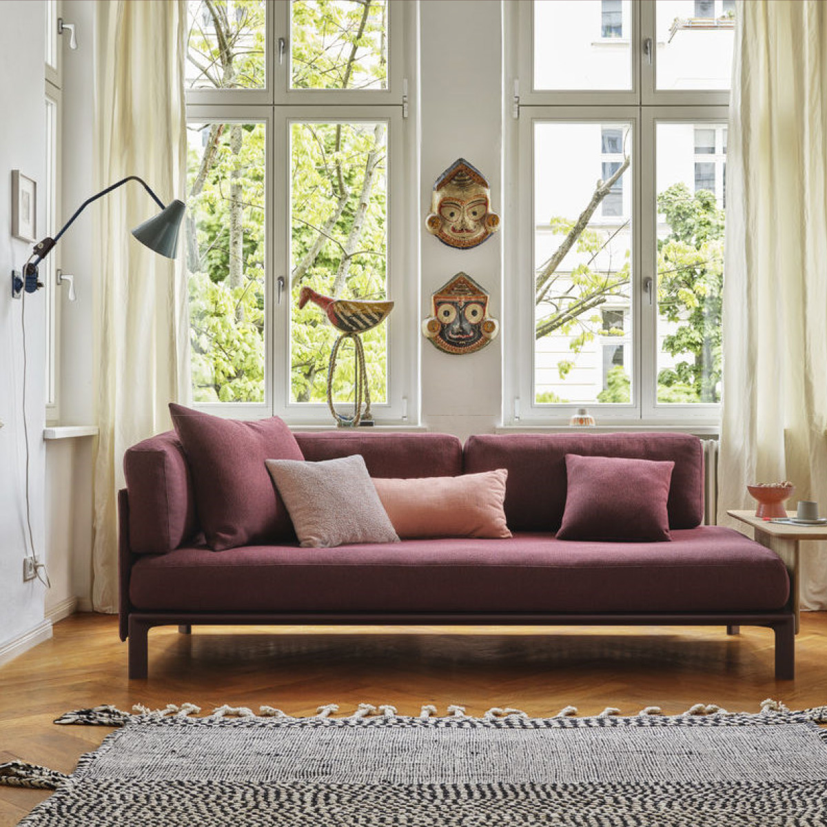 展示品□オカムラ□NAGARE□2025年製□ラウンジソファ□2人