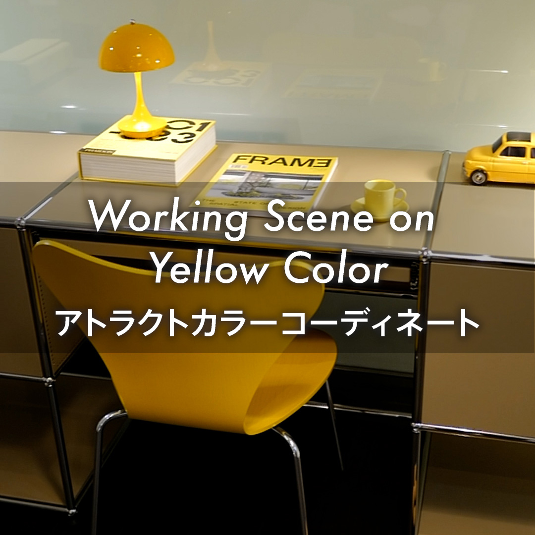 Working Scene on Yellow Color