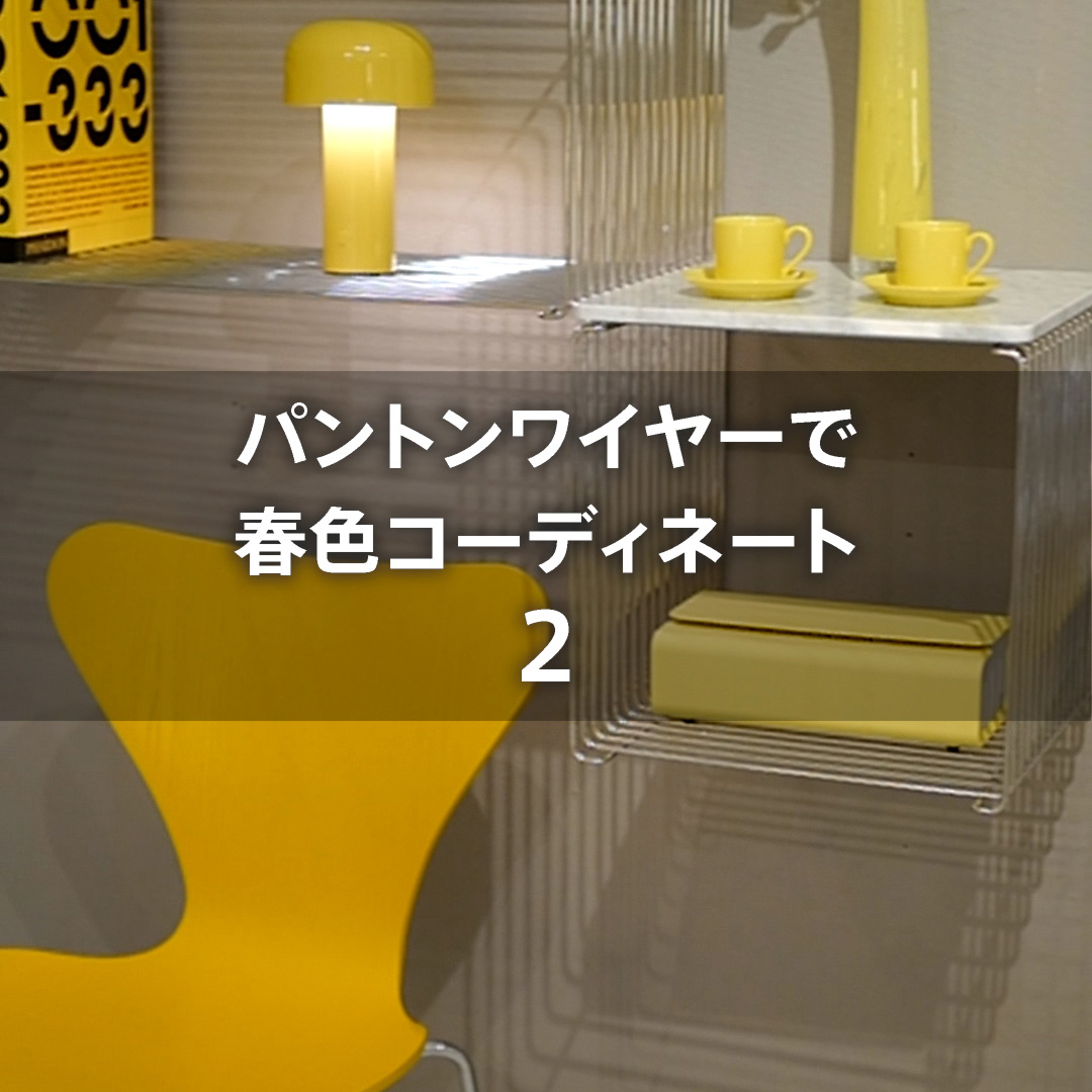 パントンワイヤーで春色コーディネート2